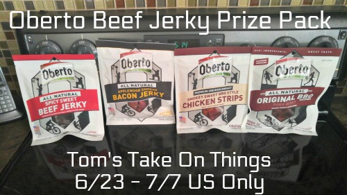 Oberto Beef Jerky Prize Pack Giveaway Ends 7/7
