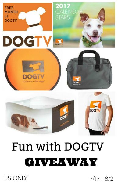 Fun with DOGTV Giveaway - Win a DOGTV Prize Pack Ends 8/2
