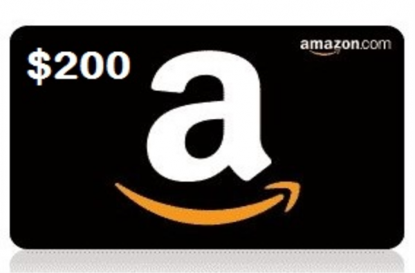 You can win a $200 Amazon Gift Card Ends 9/18