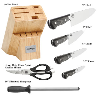 Ergo Chef Michael Symon 11 piece Knife Set Giveaway Ends 9/30