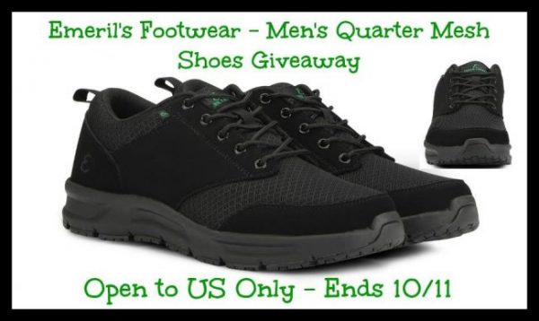 Emeril Lagasse's Men's Quarter Mesh Shoes Giveaway Ends 10/11