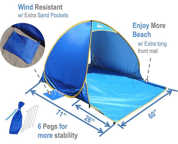 Win a OutdoorsmanLab Automatic Pop Up Beach Tent Ends 9/30