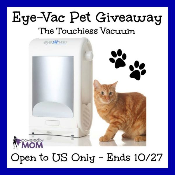 Have a chance to win an Eye-Vac Pet ~ Stay in touch! Ends 10/27
