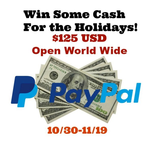 Win some Holiday Cash Giveaway ~ $125 PayPal Cash to be won Ends 11/19