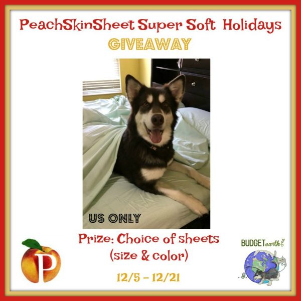 PeachSkinSheet Super Soft Holiday Giveaway Ends 12/21