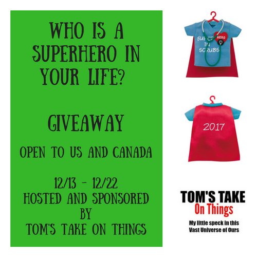 Who Is A Superhero In Your Life? Giveaway - Christmas Ornaments Ends 12/22