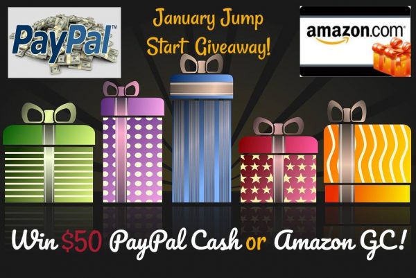 $50 PayPal Cash or Amazon Gift Card Giveaway Ends 1/15