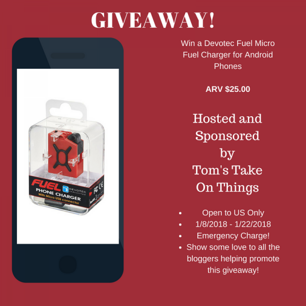 Power for your Android Phone Giveaway ~ ARV $25 Ends 1/22