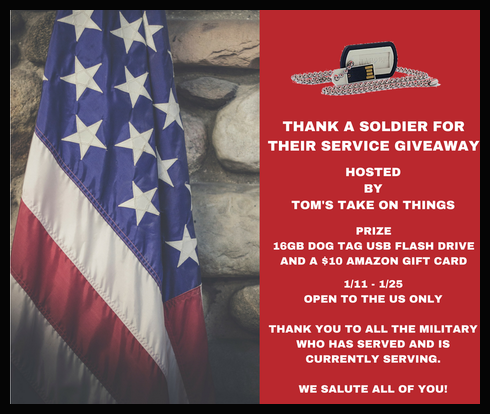 Thank A Soldier For Their Service Giveaway - Ends 1/25