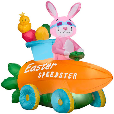 Inflatable Easter Bunny Speedster Car Giveaway Ends 3/15 Good Luck!