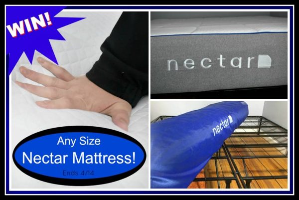 Any Size Nectar Sleep Mattress Giveaway Ends 4/14