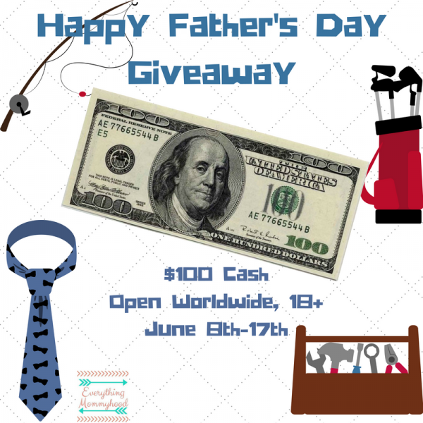 Happy Father's Day Giveaway ~ Win $100 Cash Ends 6/17 and Good Luck from Tom's Take On Things