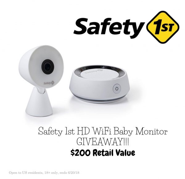 Safety 1st HD WiFi Baby Monitor Giveaway – $200 value! (ends 6/20) Good Luck from Tom's Take On Things