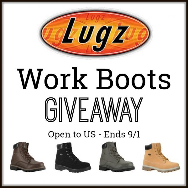 Lugz Work Boots Giveaway ~ Stay safe and be comfortable ~ This ends on 9/1 and Tom's Take On Things is happy to help promote this giveaway. Good Luck.