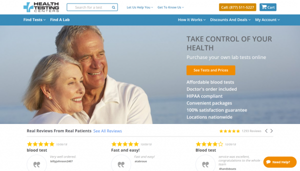 Health Testing Centers provides easy ways to get lab tests done - Save 10% off with my promo code