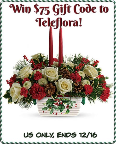 Teleflora $75 Gift Code Giveaway Ends 12/16 What a great gift idea!