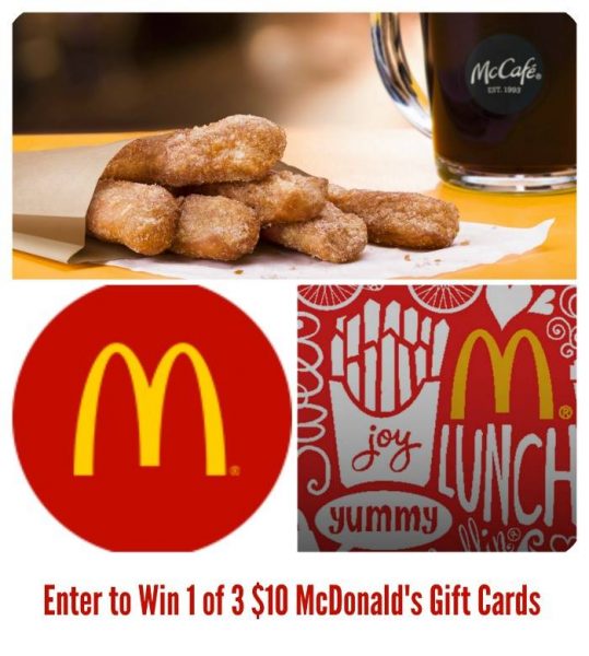 $10 McDonald's Gift Card Giveaway ~ 3 Winners Ends 2/25 Good Luck from Tom's Take On Things
