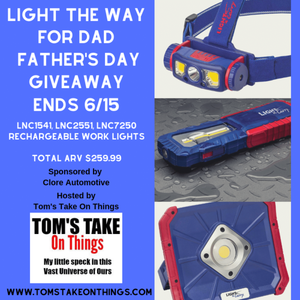 Light the Way for Dad. Father's Day Giveaway Ends 6/15