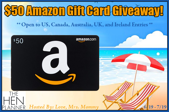 $50 Amazon Gift Card Giveaway