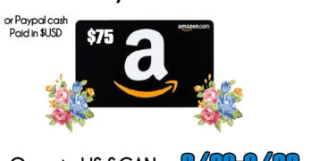 $75 Amazon Gift card or Paypal Cash Giveaway ~ You Can Win