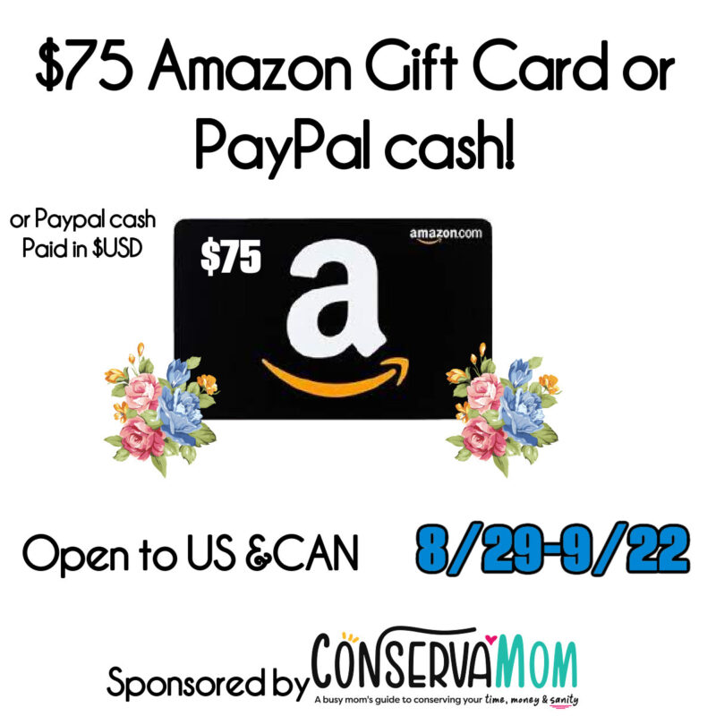 $75 Amazon Gift card or Paypal Cash Giveaway ~ You Can Win