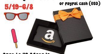 Summer is here - $75 Amazon Gift card + Paypal Giveaway